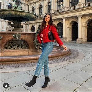 Zara cow leather boots bloggers fav